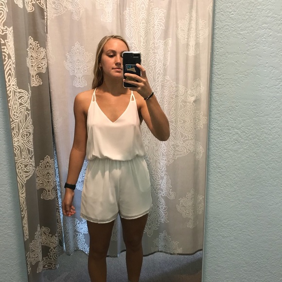 WHITE NAKED ZEBRA ROMPER 🔥 - Picture 2 of 3